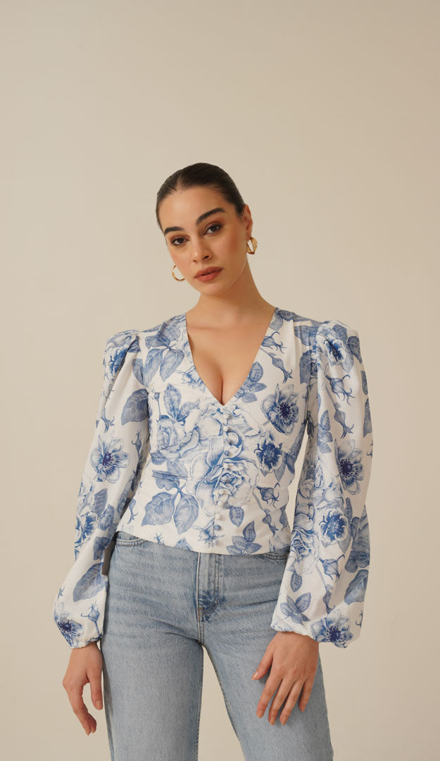 Abigail Blue Top