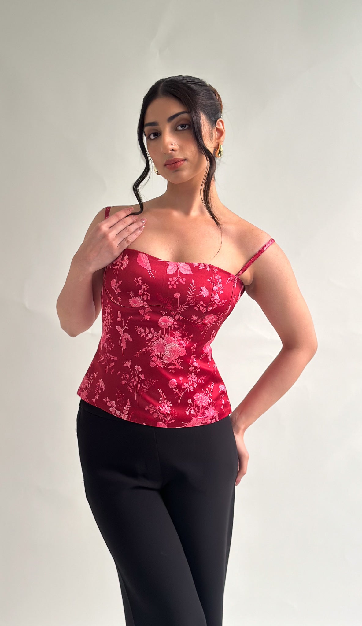 Raven Red Fitted Top