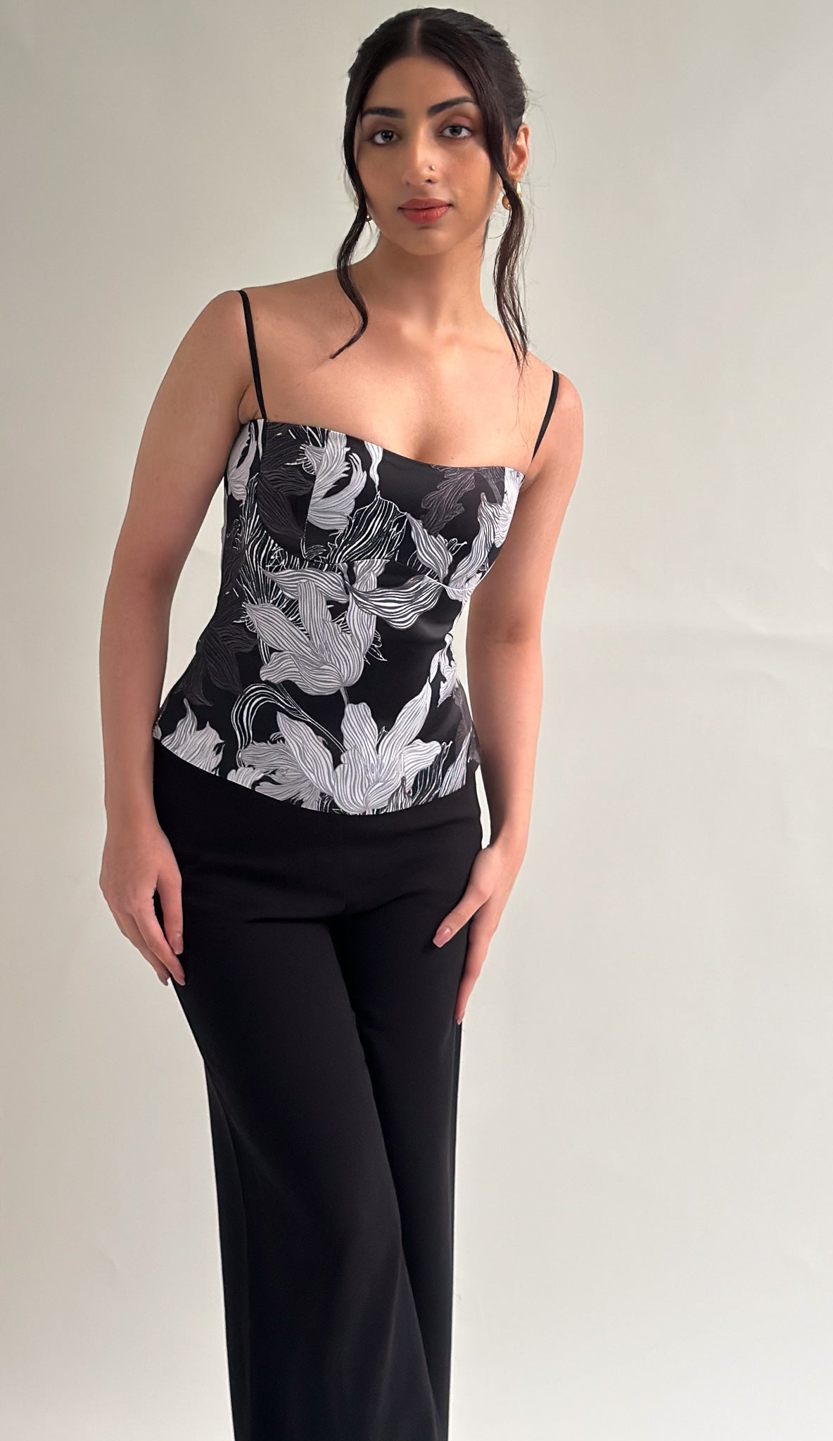 Raven Black Fitted Top